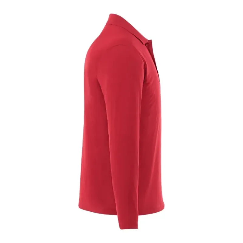 Custom Branded MORI Long Sleeve Performance Polo for Men — view 4