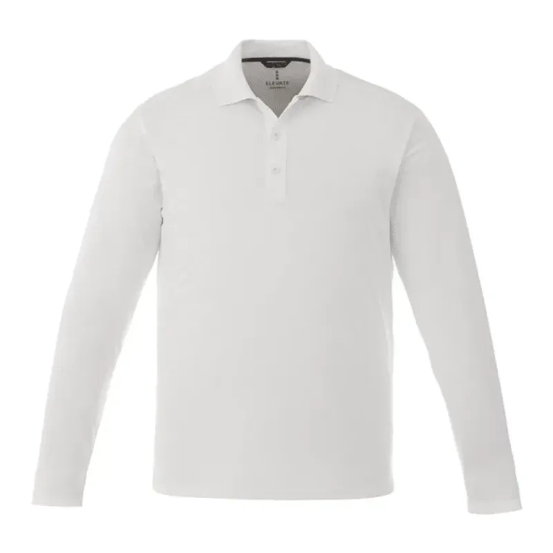 Custom Branded MORI Long Sleeve Performance Polo for Men — view 5