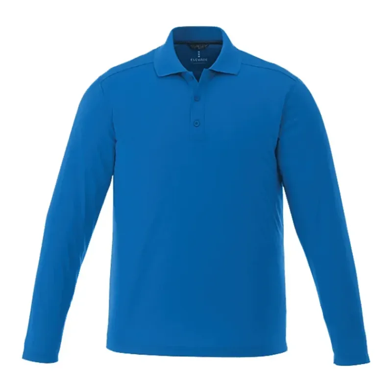 Custom Branded MORI Long Sleeve Performance Polo for Men — view 9