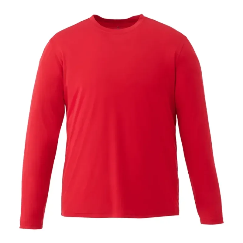 Custom Branded Men's Long Sleeve Performance Tech Tee - PARIMA — view 11