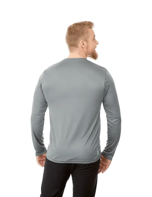 Custom Branded Men's Long Sleeve Performance Tech Tee - PARIMA — view 24