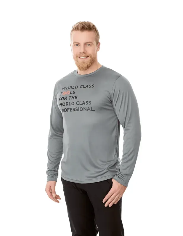 Custom Branded Men's Long Sleeve Performance Tech Tee - PARIMA — view 26