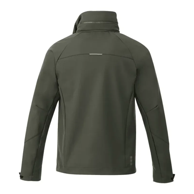 Branded Peyto Waterproof Softshell Jacket with Roll-Away Hood for Men — view 10