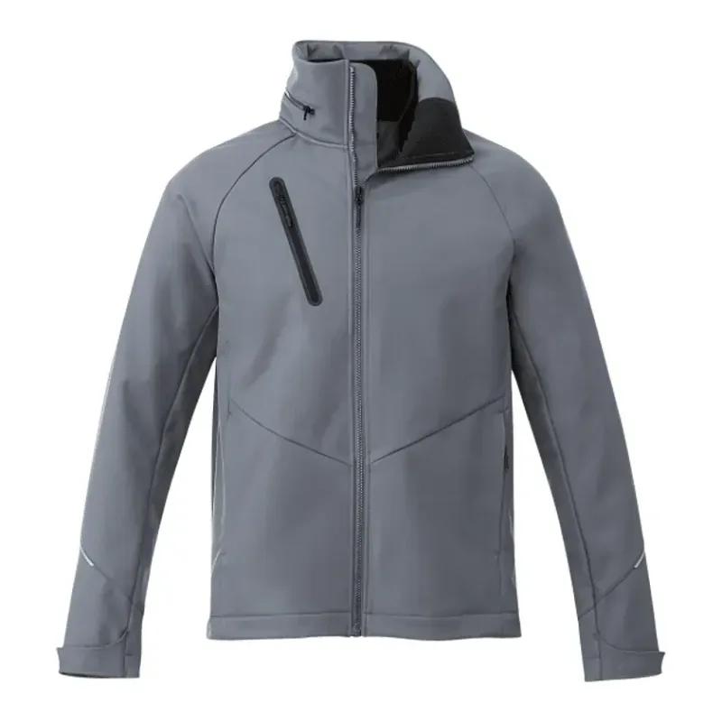 Branded Peyto Waterproof Softshell Jacket with Roll-Away Hood for Men — view 13