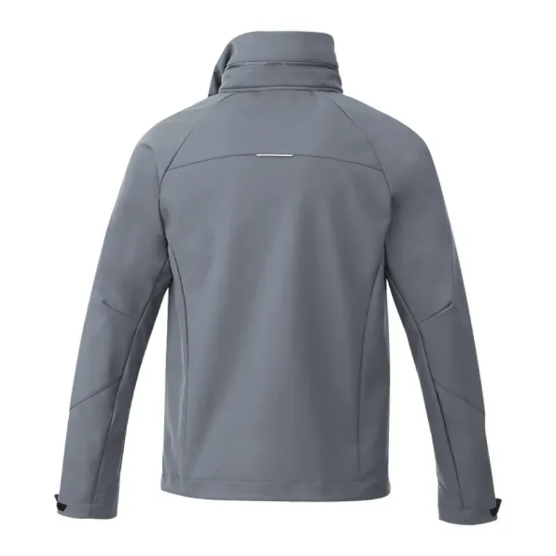 Branded Peyto Waterproof Softshell Jacket with Roll-Away Hood for Men — view 14