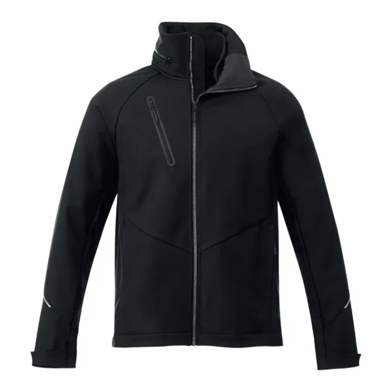 Branded Peyto Waterproof Softshell Jacket with Roll-Away Hood for Men — view 17