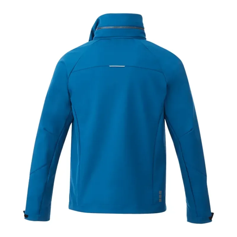 Branded Peyto Waterproof Softshell Jacket with Roll-Away Hood for Men — view 2