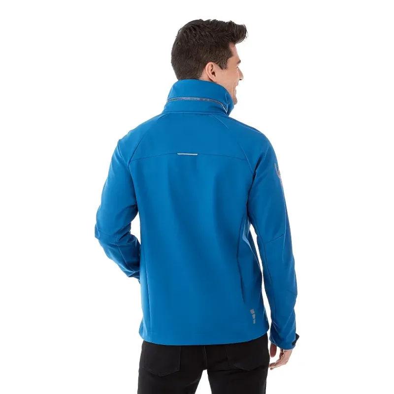 Branded Peyto Waterproof Softshell Jacket with Roll-Away Hood for Men — view 5
