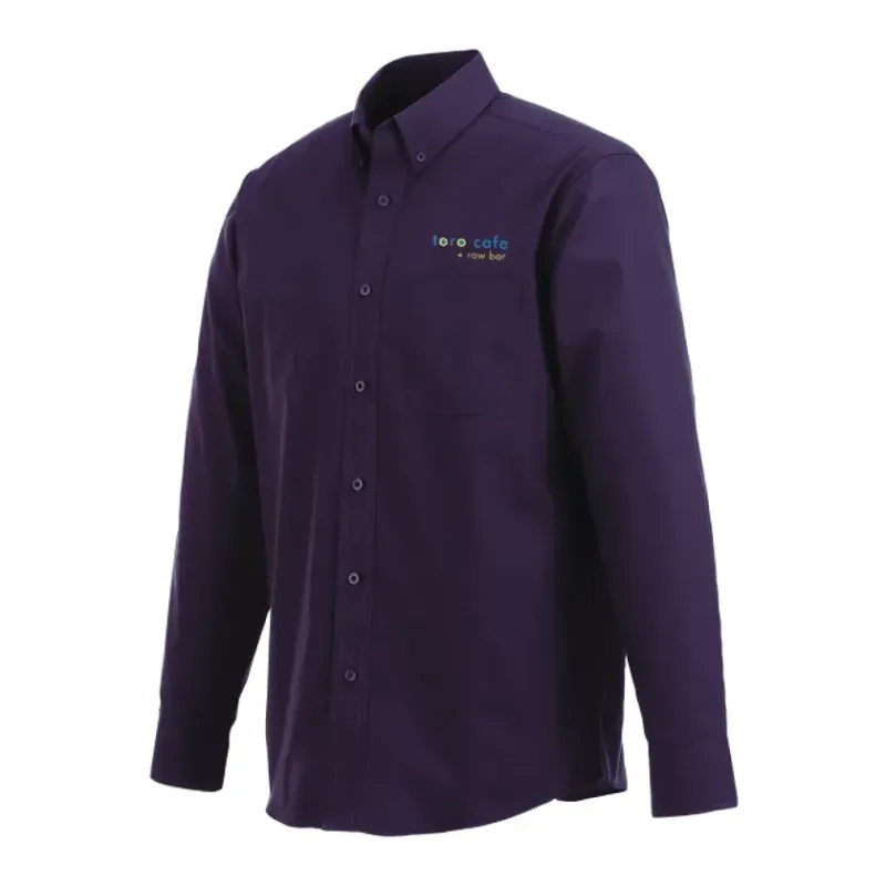 Custom Men's Preston Long Sleeve Button Up Shirt — view 3