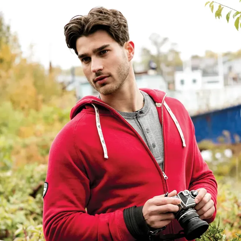 Custom Branded Men's Riverside Full Zip Fleece Hoodie — view 3