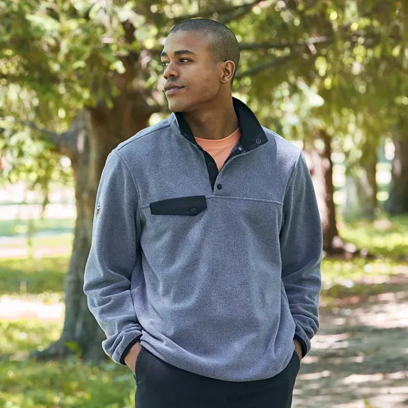 Branded Roots73 Westville Men's Eco Microfleece Pullover — view 4
