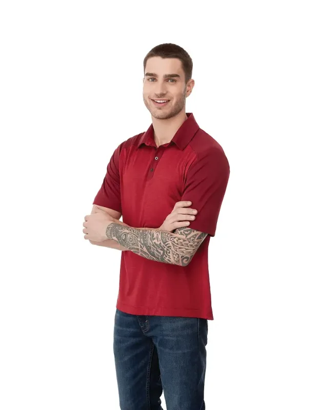 Custom Branded Men's SAGANO Short Sleeve Polo - 0.56oz — view 4