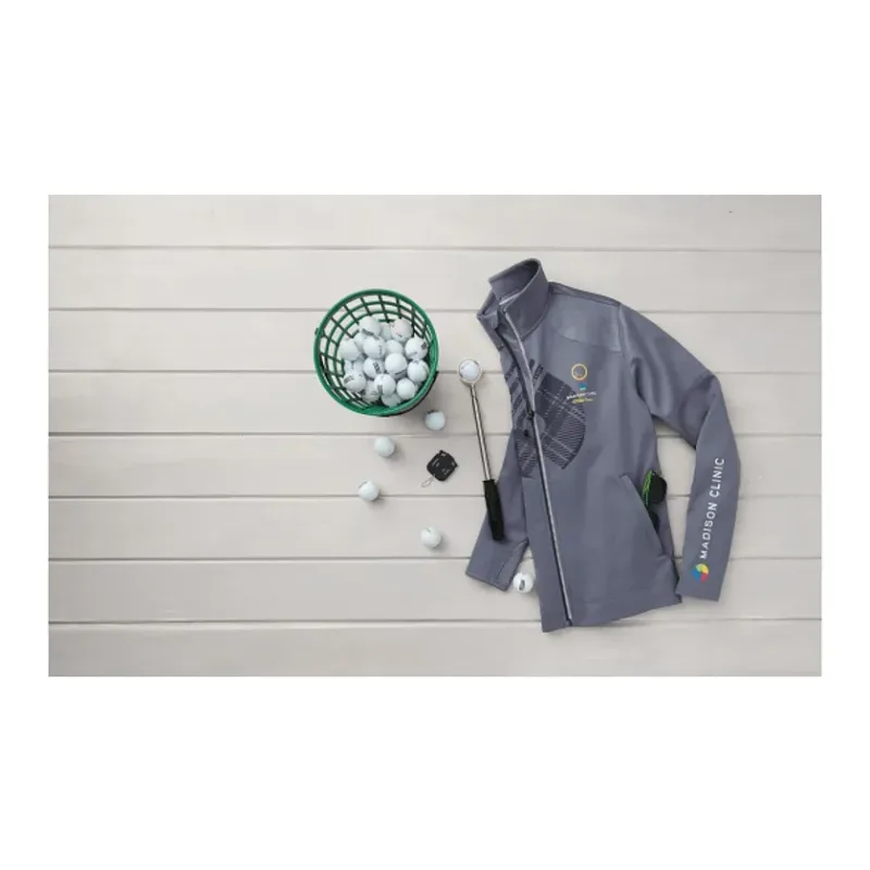 Custom Senger Knit Full Zip Performance Jacket with Thumb Holes — view 16