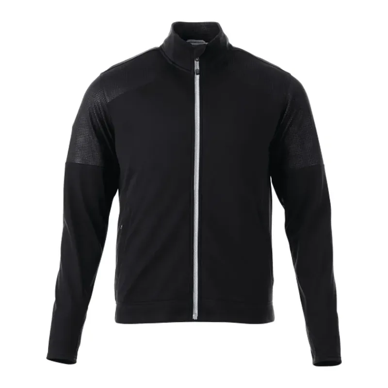 Custom Senger Knit Full Zip Performance Jacket with Thumb Holes — view 17