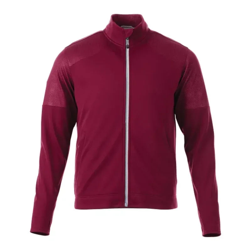 Custom Senger Knit Full Zip Performance Jacket with Thumb Holes — view 3