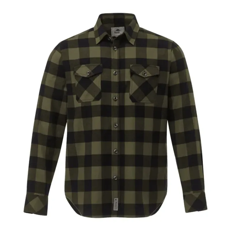 Custom Branded Roots73 Men's Long Sleeve Flannel Shirt — view 11