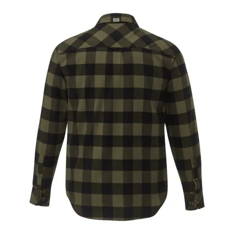 Custom Branded Roots73 Men's Long Sleeve Flannel Shirt — view 12