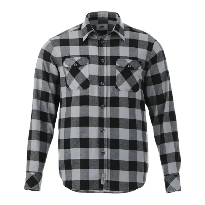 Custom Branded Roots73 Men's Long Sleeve Flannel Shirt — view 17