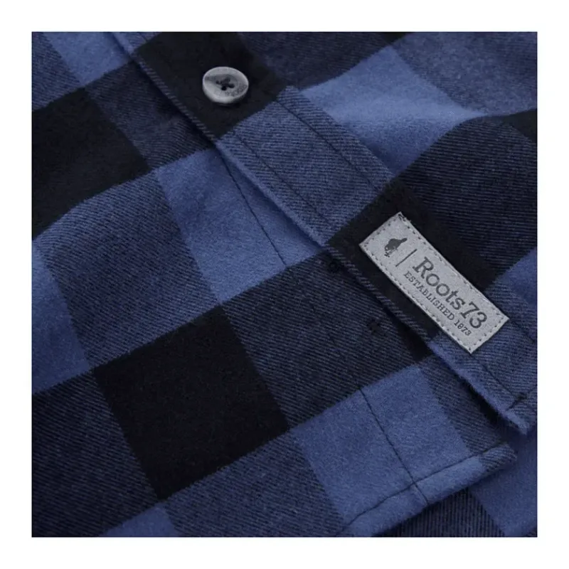 Custom Branded Roots73 Men's Long Sleeve Flannel Shirt — view 7