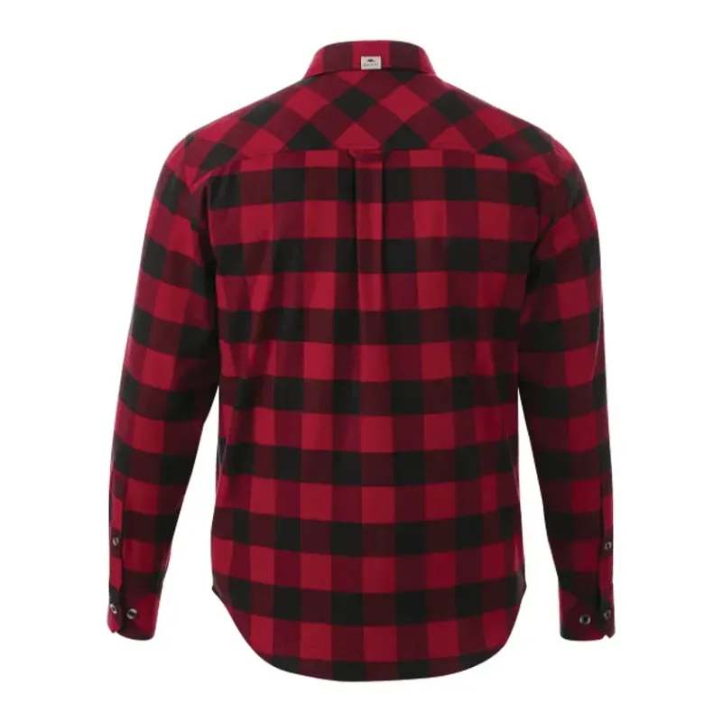 Custom Branded Roots73 Men's Long Sleeve Flannel Shirt — view 9