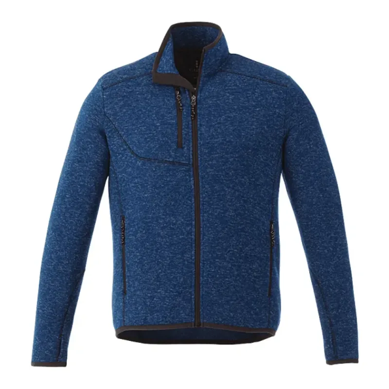 Custom Men's TREMBLANT Full Zip Sweater Knit Jacket with Thumb Holes — view 12