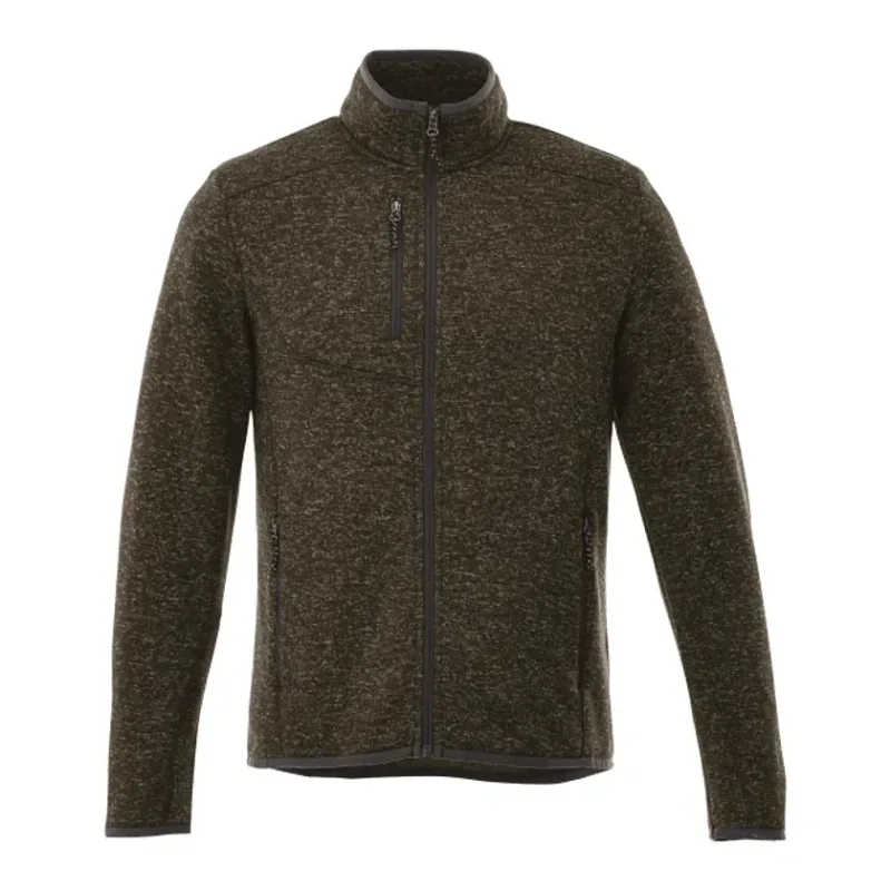 Custom Men's TREMBLANT Full Zip Sweater Knit Jacket with Thumb Holes — view 19