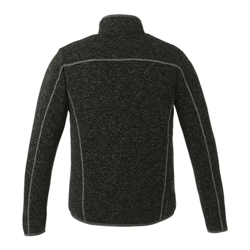 Custom Men's TREMBLANT Full Zip Sweater Knit Jacket with Thumb Holes — view 2