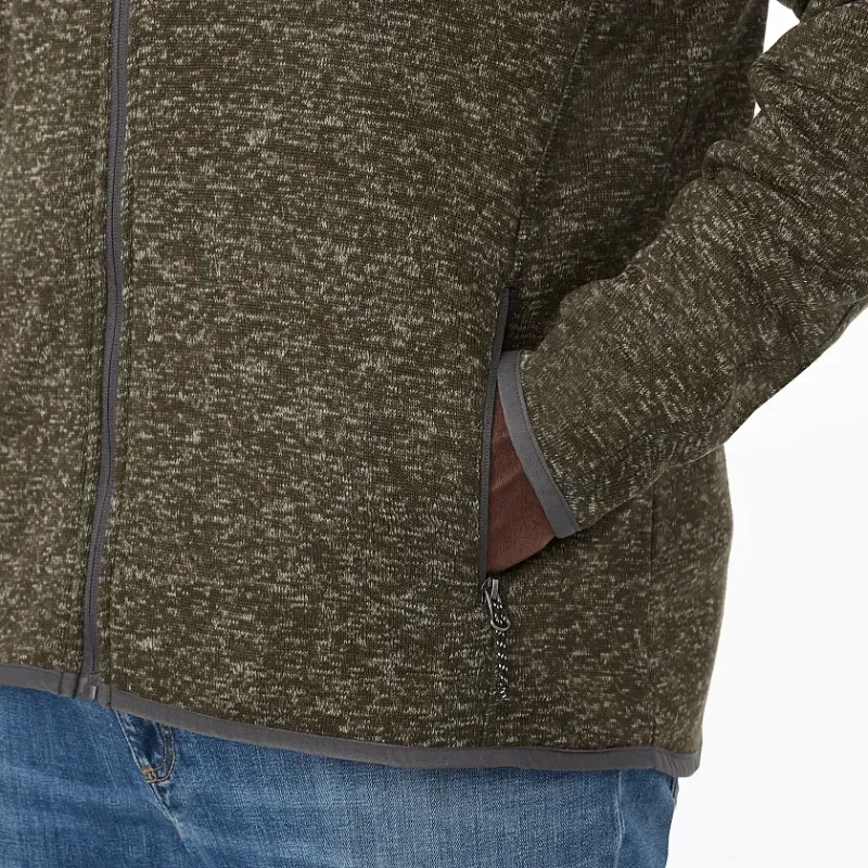 Custom Men's TREMBLANT Full Zip Sweater Knit Jacket with Thumb Holes — view 20
