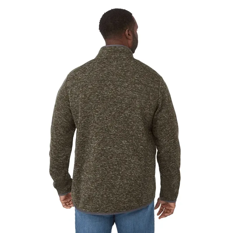 Custom Men's TREMBLANT Full Zip Sweater Knit Jacket with Thumb Holes — view 22