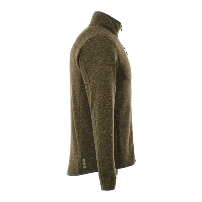 Custom Men's TREMBLANT Full Zip Sweater Knit Jacket with Thumb Holes — view 24