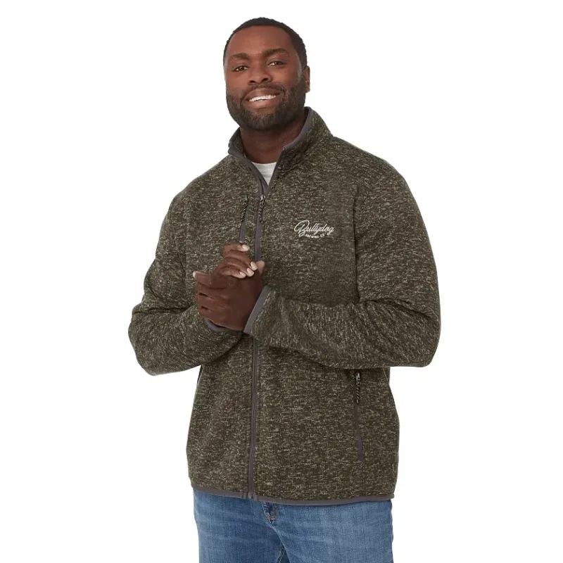 Custom Men's TREMBLANT Full Zip Sweater Knit Jacket with Thumb Holes — view 26