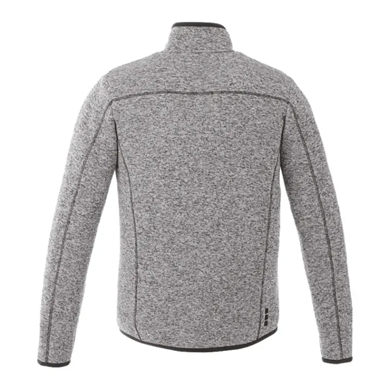 Custom Men's TREMBLANT Full Zip Sweater Knit Jacket with Thumb Holes — view 28