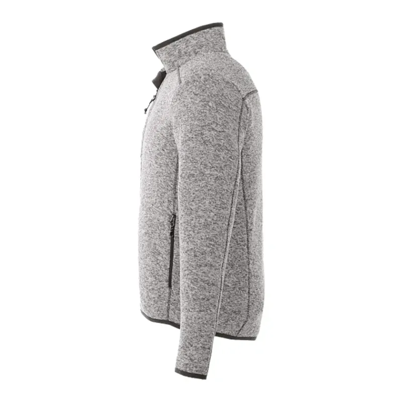 Custom Men's TREMBLANT Full Zip Sweater Knit Jacket with Thumb Holes — view 29