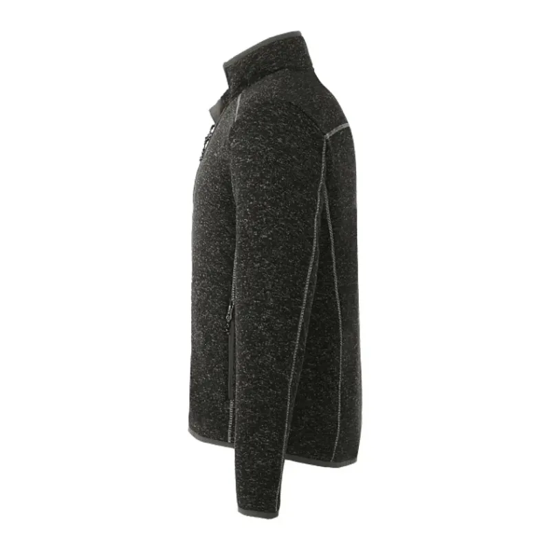 Custom Men's TREMBLANT Full Zip Sweater Knit Jacket with Thumb Holes — view 3