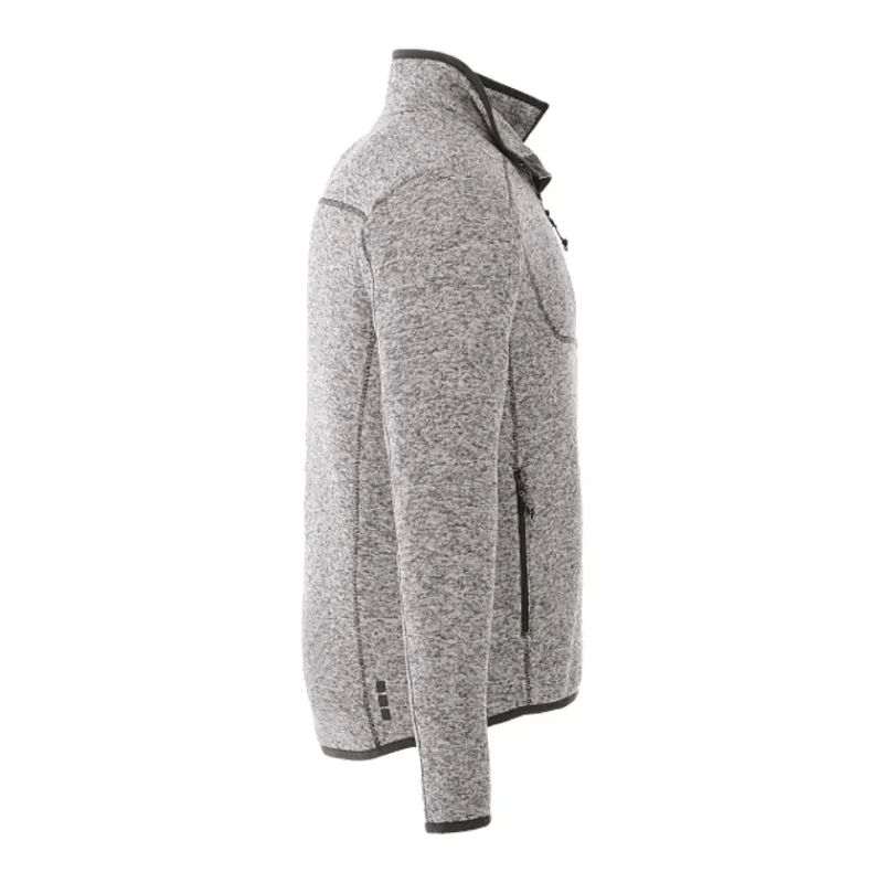 Custom Men's TREMBLANT Full Zip Sweater Knit Jacket with Thumb Holes — view 30