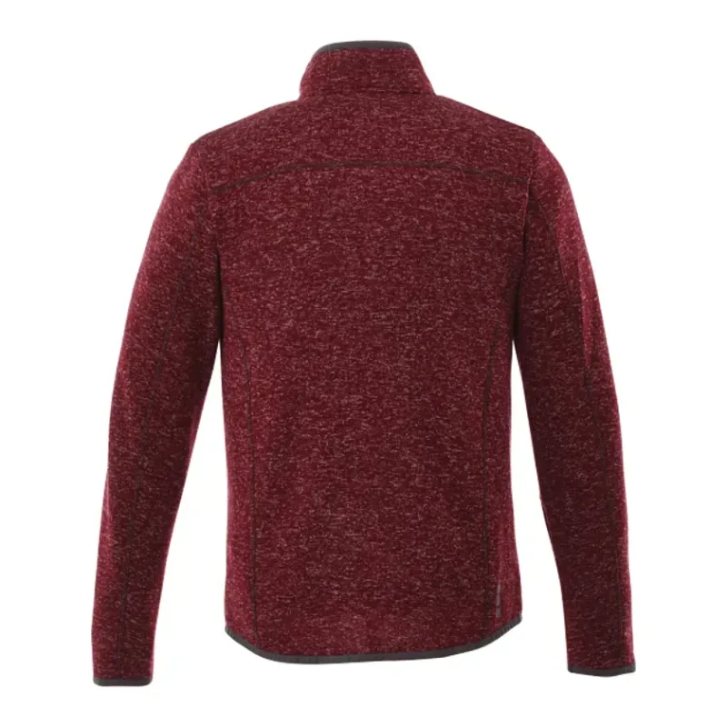 Custom Men's TREMBLANT Full Zip Sweater Knit Jacket with Thumb Holes — view 6