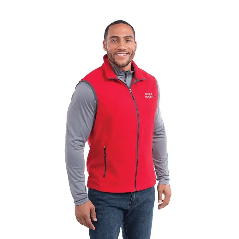 Branded TYNDALL Poly Microfleece Men's Vest — view 7