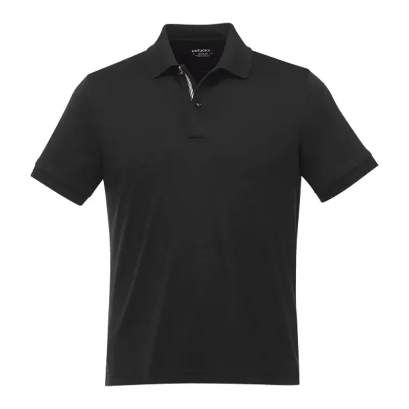 Custom UNTUCKit Damaschino Wrinkle-Free Short Sleeve Polo for Men — view 10
