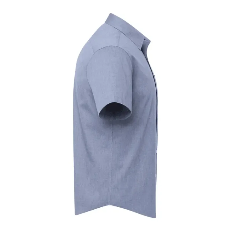 Custom UNTUCKit Petrus Wrinkle-Free Short Sleeve Shirt for Men — view 4