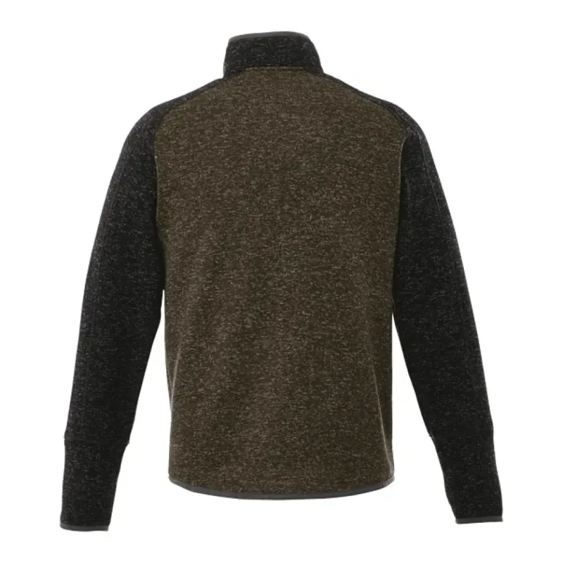 Custom Branded Men's Half Zip Sweater Knit Pullover Jacket — view 16