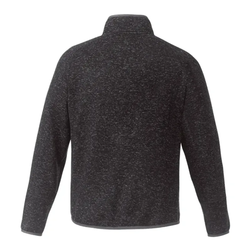 Custom Branded Men's Half Zip Sweater Knit Pullover Jacket — view 2
