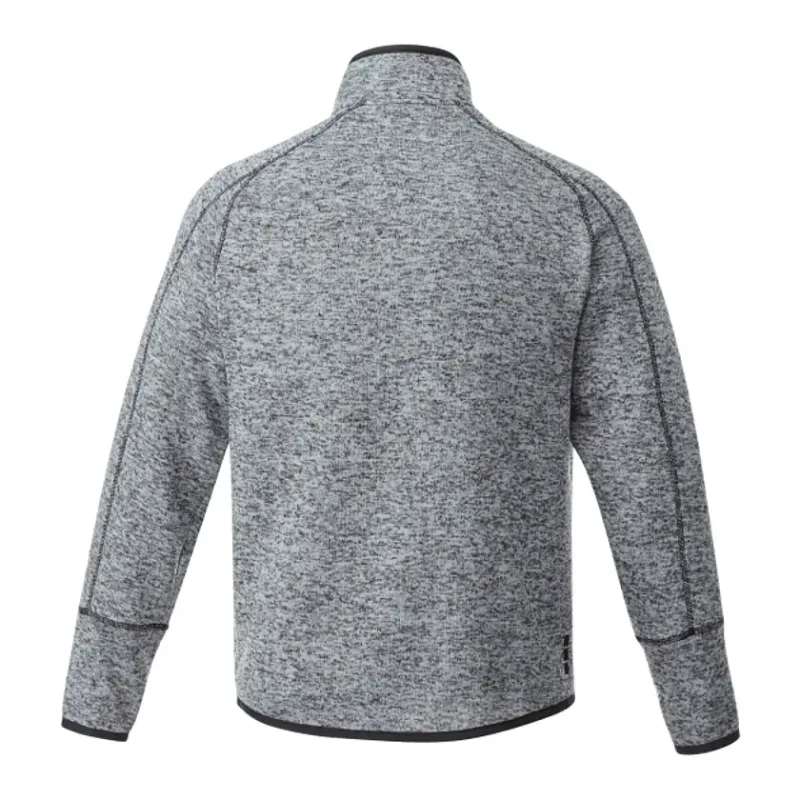 Custom Branded Men's Half Zip Sweater Knit Pullover Jacket — view 20