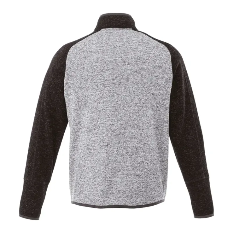 Custom Branded Men's Half Zip Sweater Knit Pullover Jacket — view 22