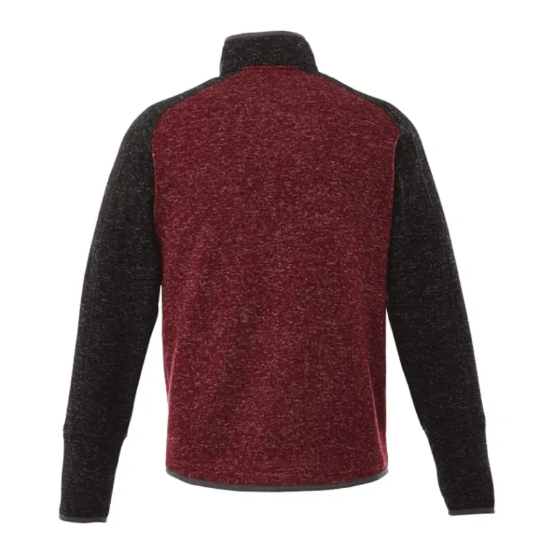 Custom Branded Men's Half Zip Sweater Knit Pullover Jacket — view 7
