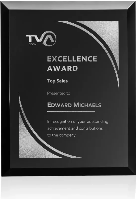Customizable Merano Achievement Plaque (Gold & Silver) — view 16