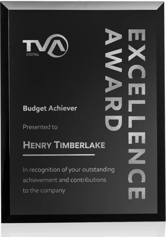 Customizable Merano Achievement Plaque (Gold & Silver) — view 18