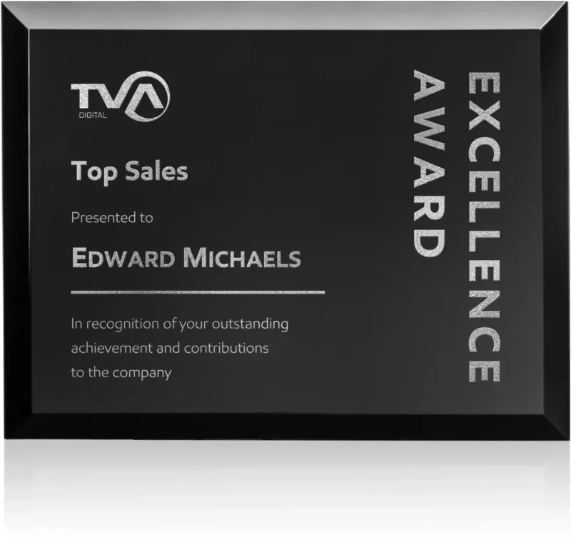 Customizable Merano Achievement Plaque (Gold & Silver) — view 19