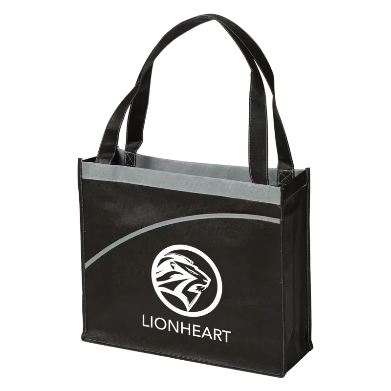 Custom Curve Non-Woven Tote Bag — view 2
