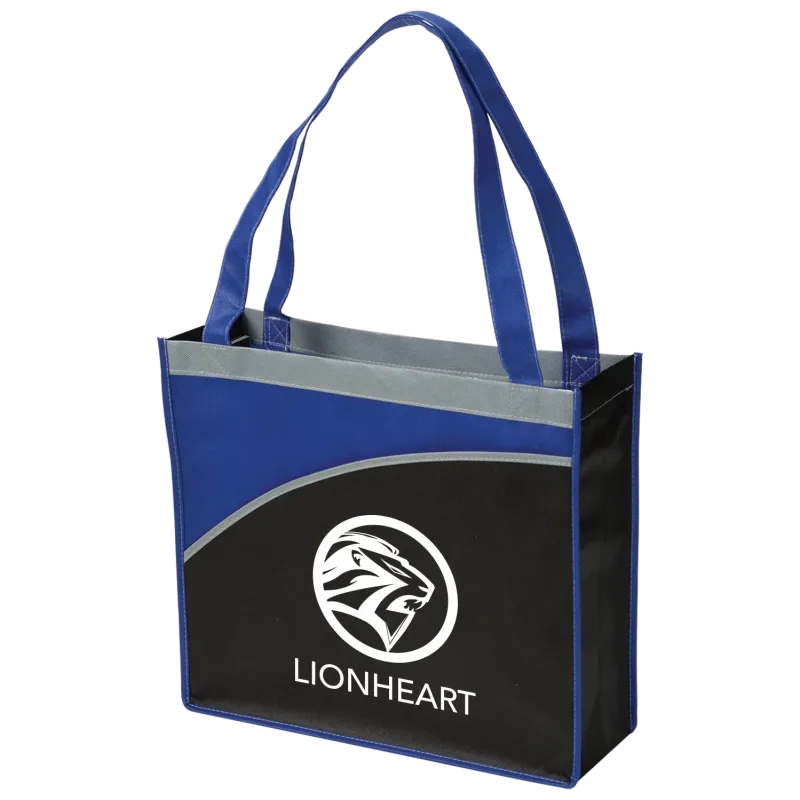 Custom Curve Non-Woven Tote Bag — view 3
