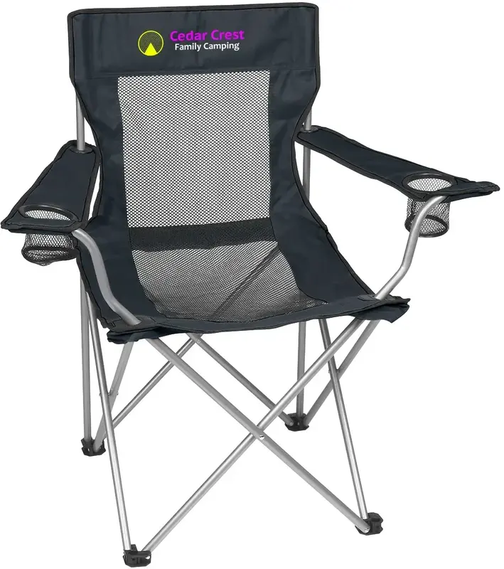 Mesh Folding Chair With Carrying Bag